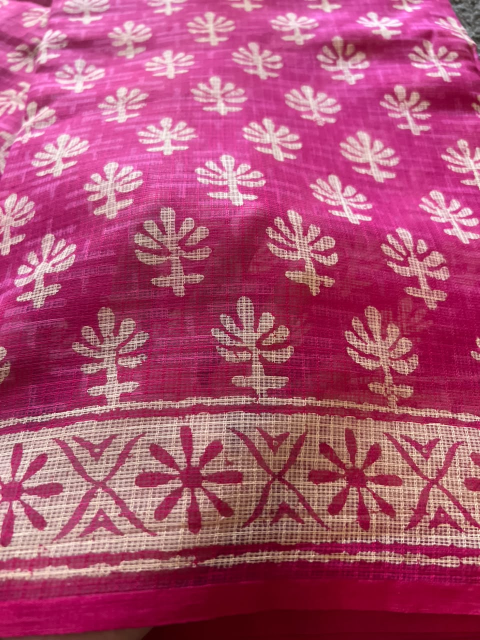 Beautiful Pink Color Kota Doriya Saree