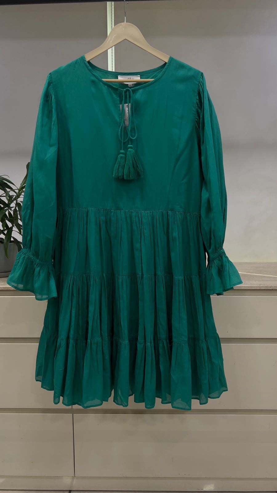 Beautiful Cotton Sea Green Dress