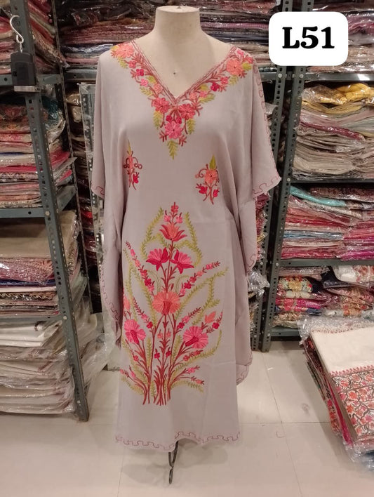 Light Grey Woolen Kaftan