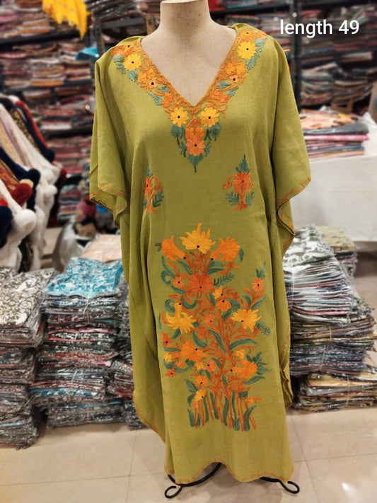 Green Woolen Kaftan