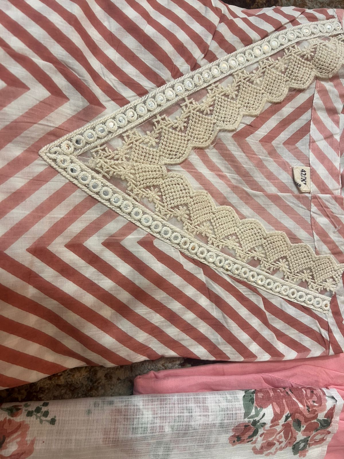 Designer Cotton 3 Piece Suit