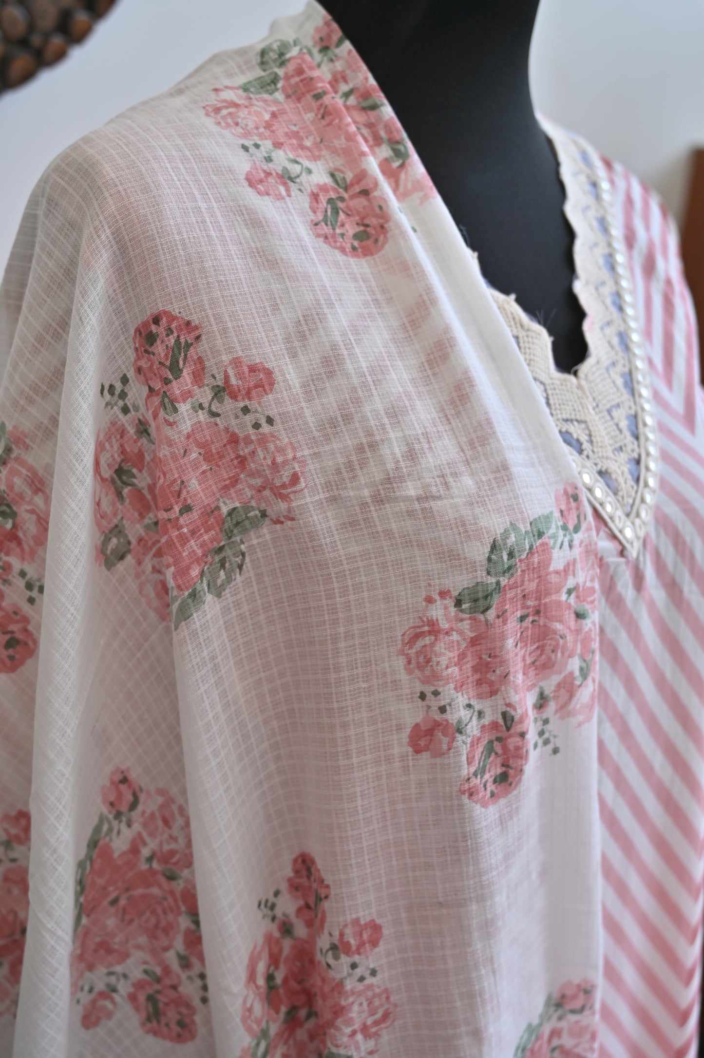 Cotton Lace Work Suit