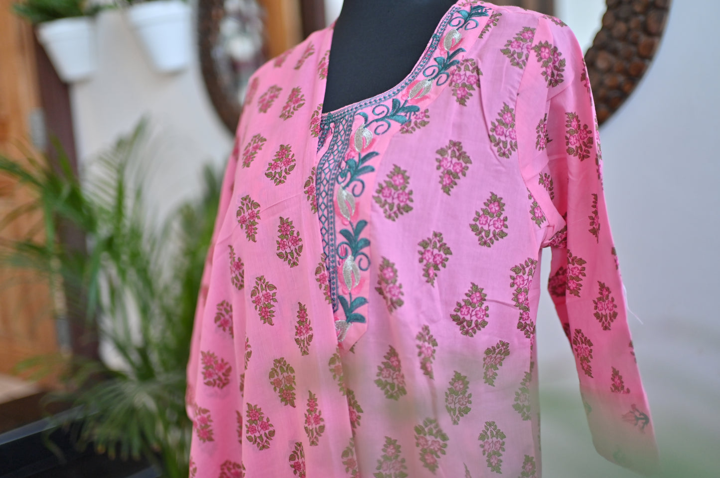 Pink Cotton Suit