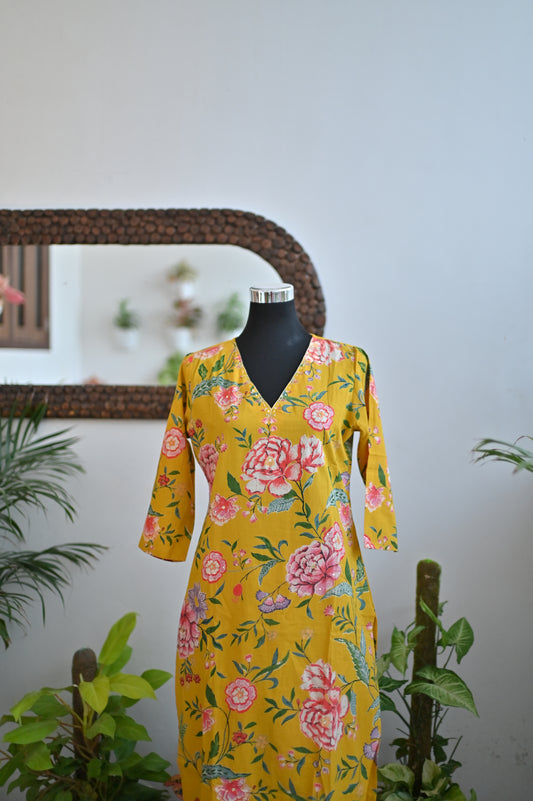Yellow Cotton Suit