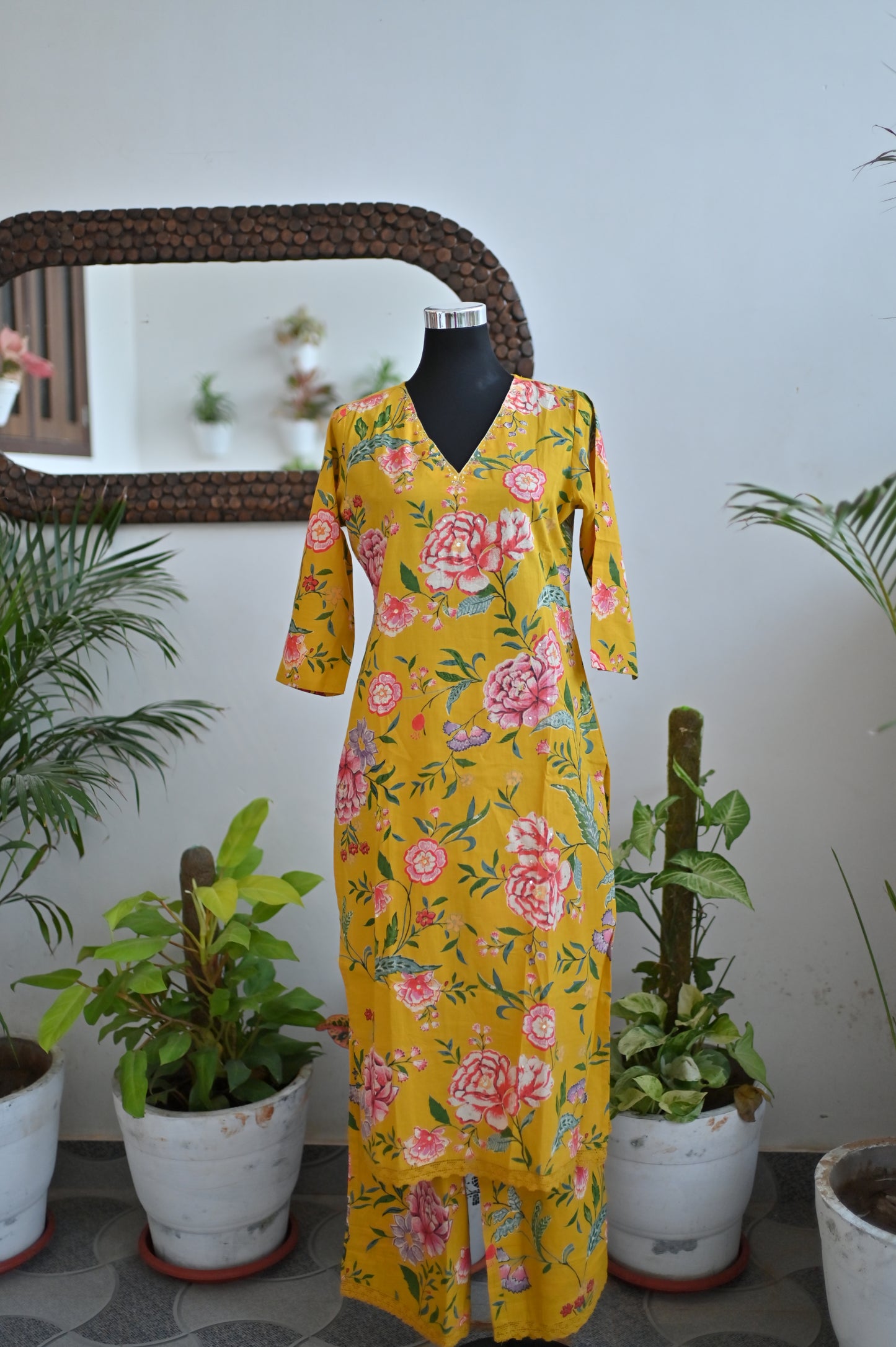 Yellow Cotton Suit