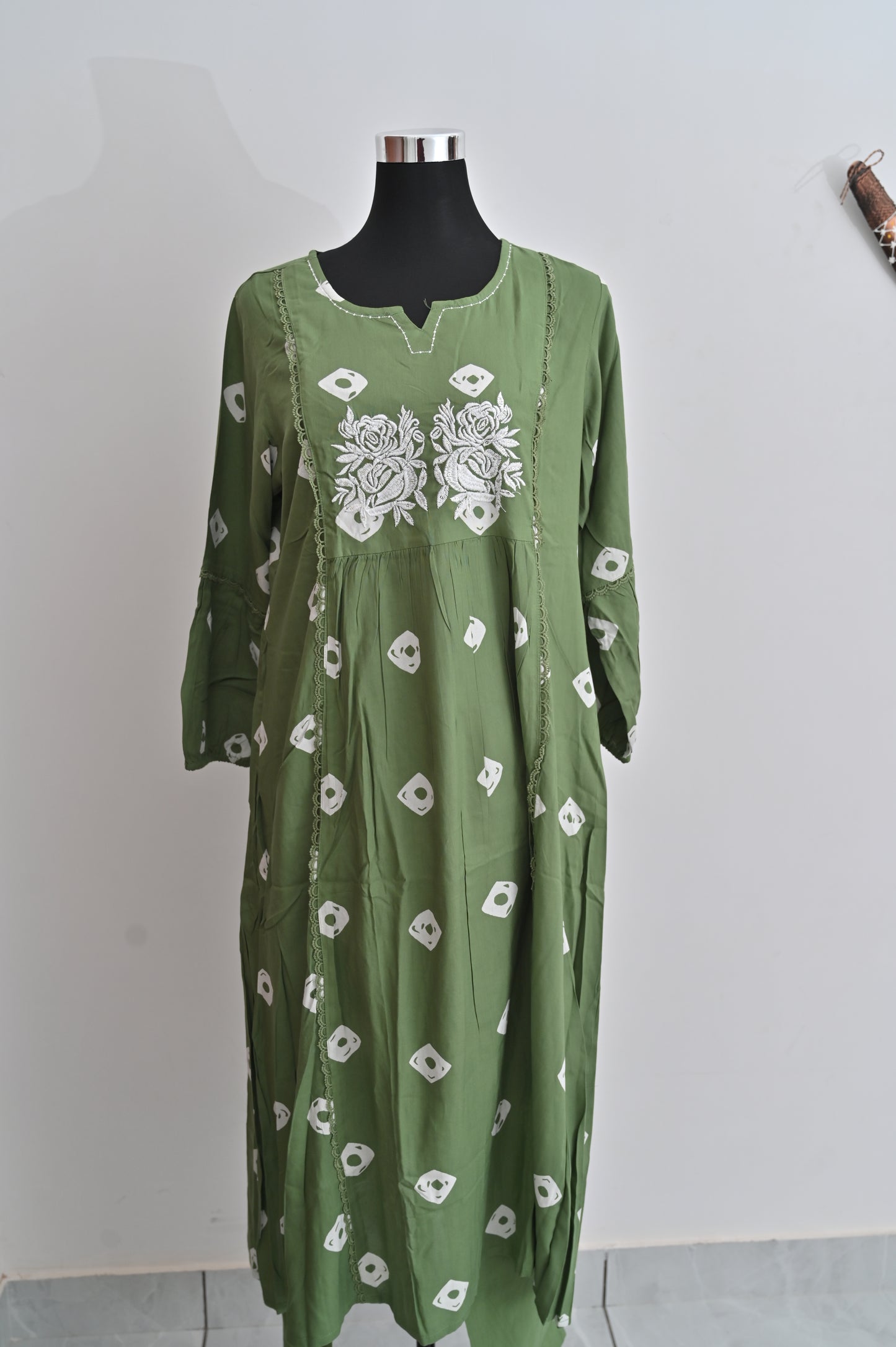 Beautiful Green Cotton Suit
