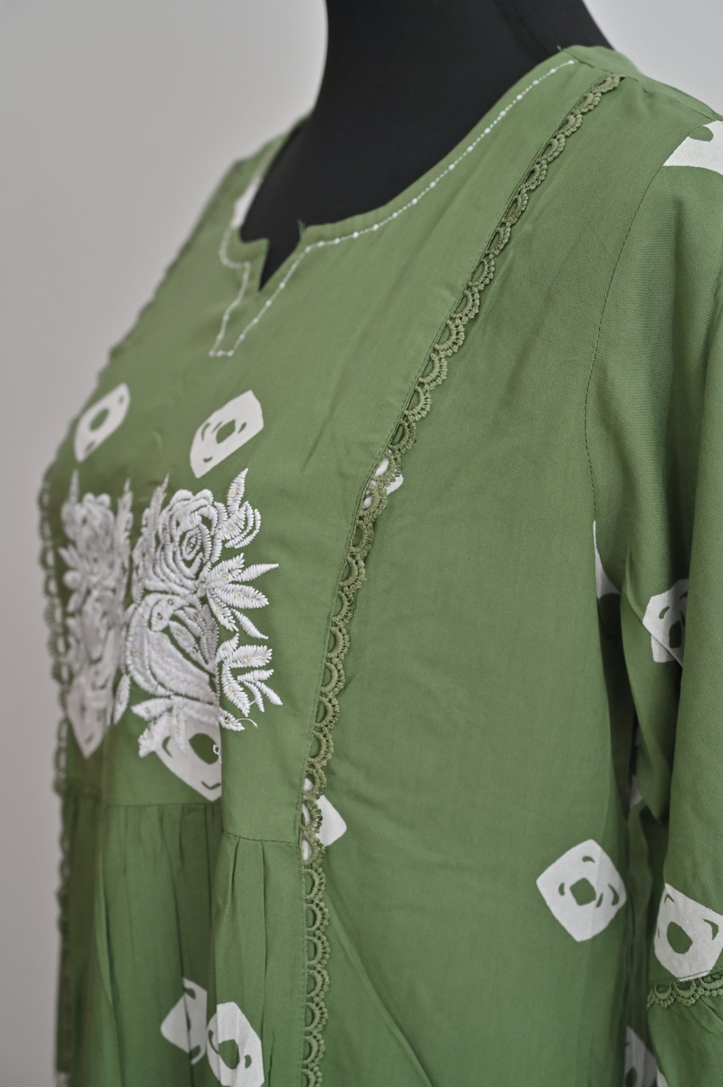 Beautiful Green Cotton Suit