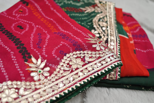 Soft Georgette Pachrangi Saree