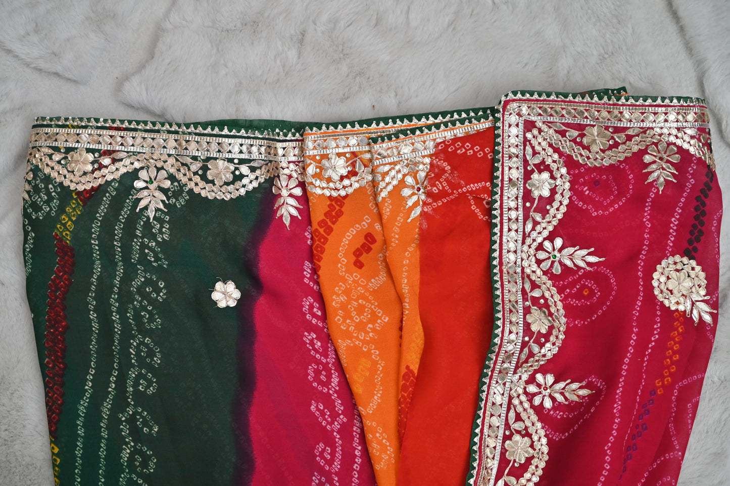 Soft Georgette Pachrangi Saree