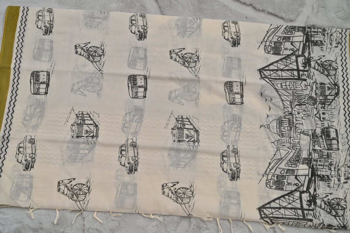 Soft Cotton Bengal Handloom Saree