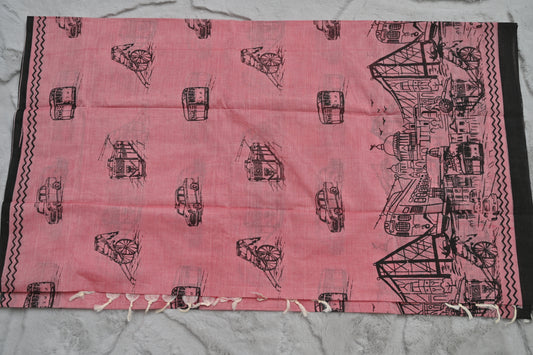 Soft Cotton Bengal Handloom Saree