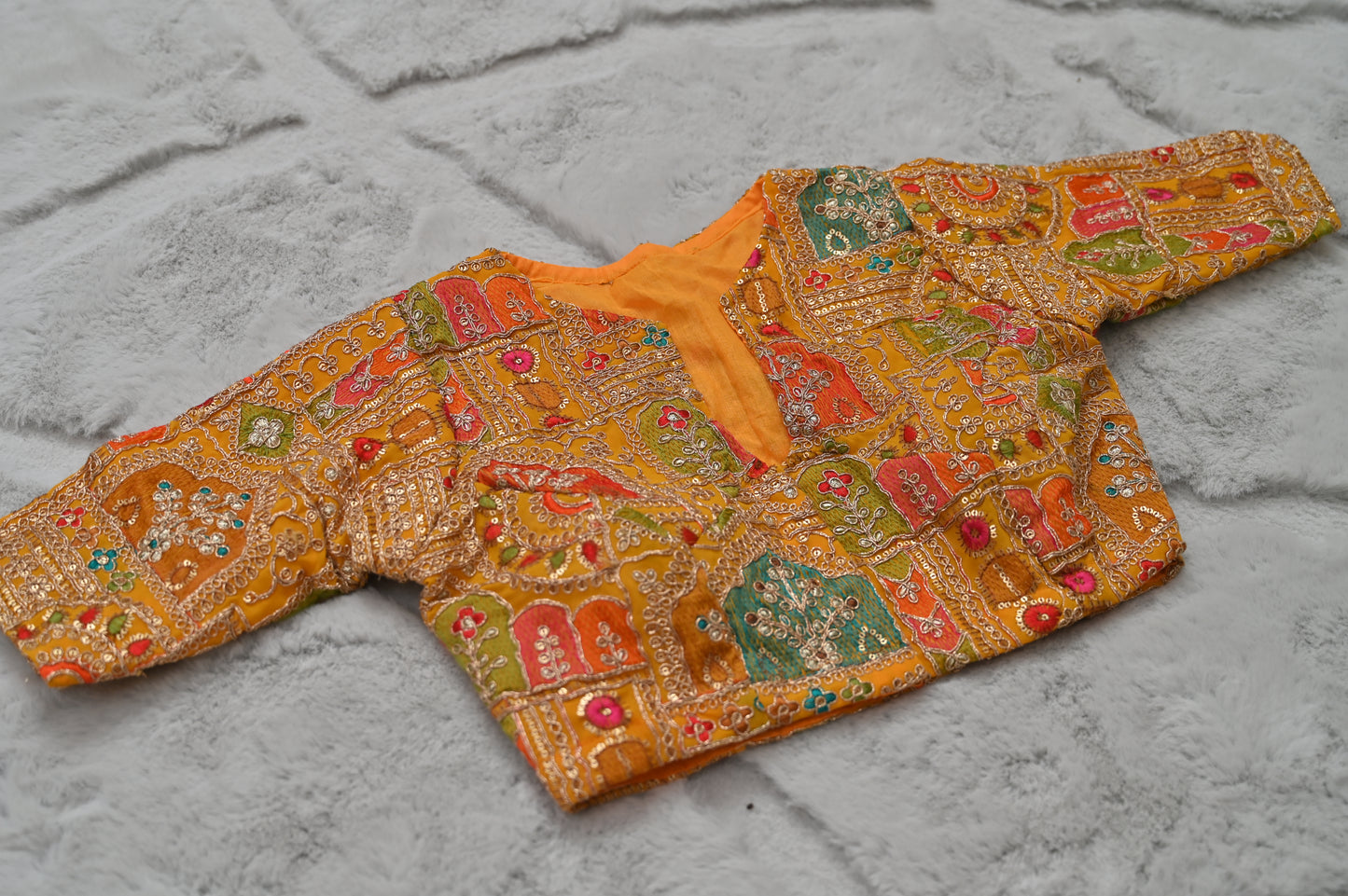 Yellow Designer Blouse