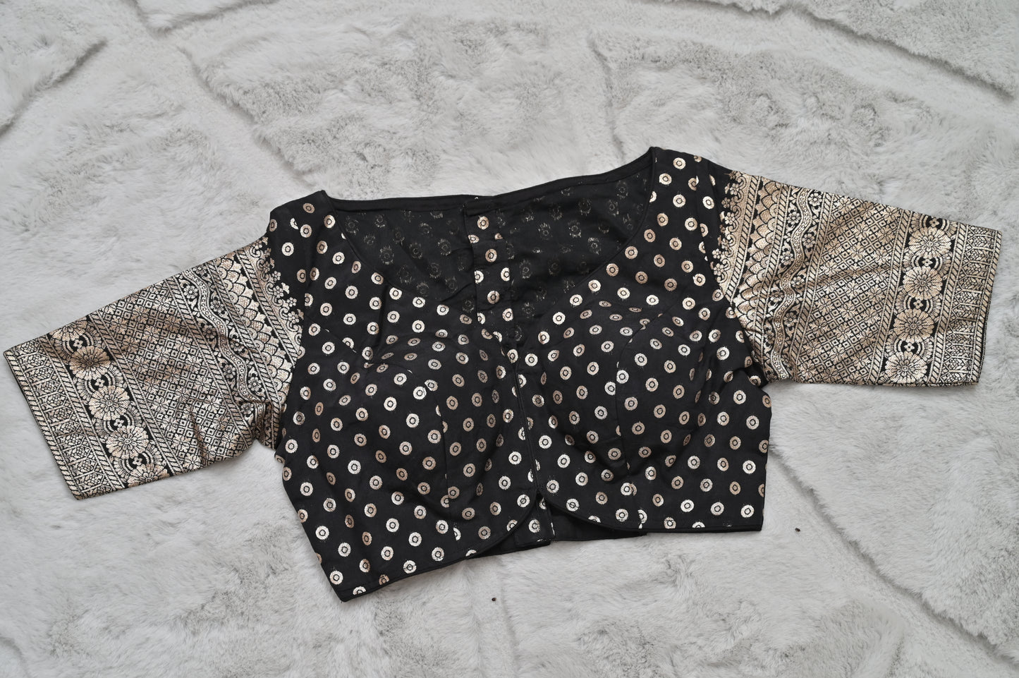 Black Banarasi Designer Blouse