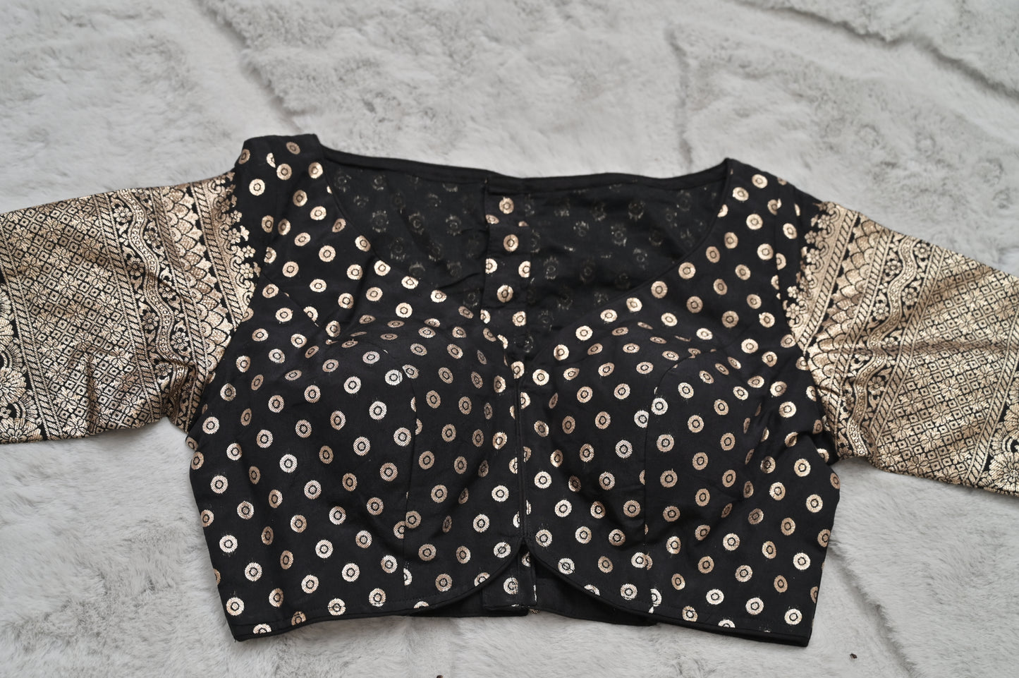 Black Banarasi Designer Blouse