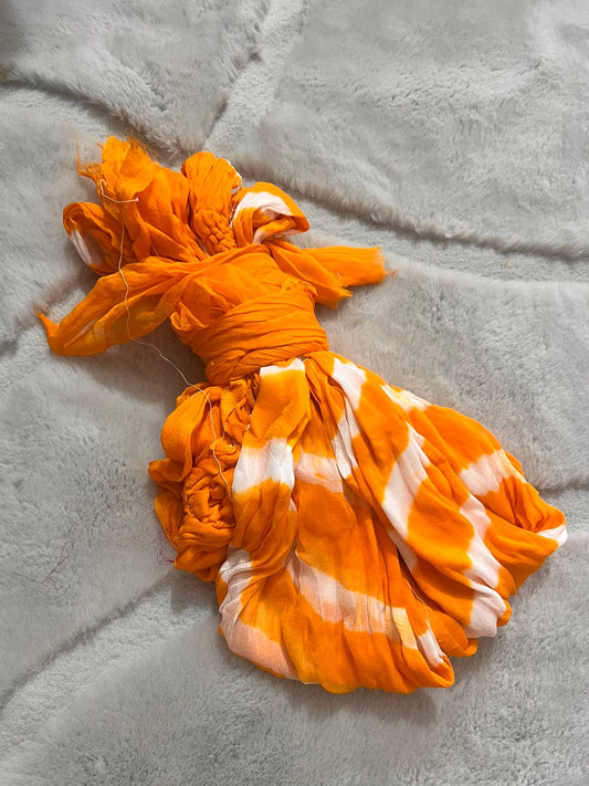 Yellow Chiffon Bandhini-Lahariya Saree