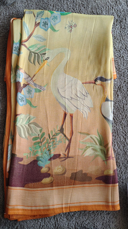 Beautiful Cosmos Saree with Blouse Piece