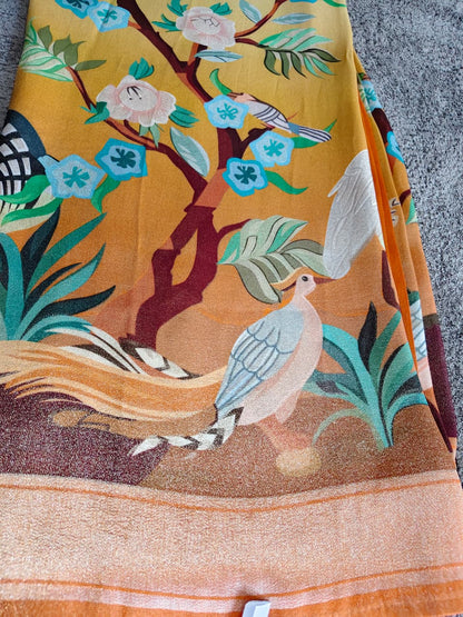 Beautiful Cosmos Saree with Blouse Piece