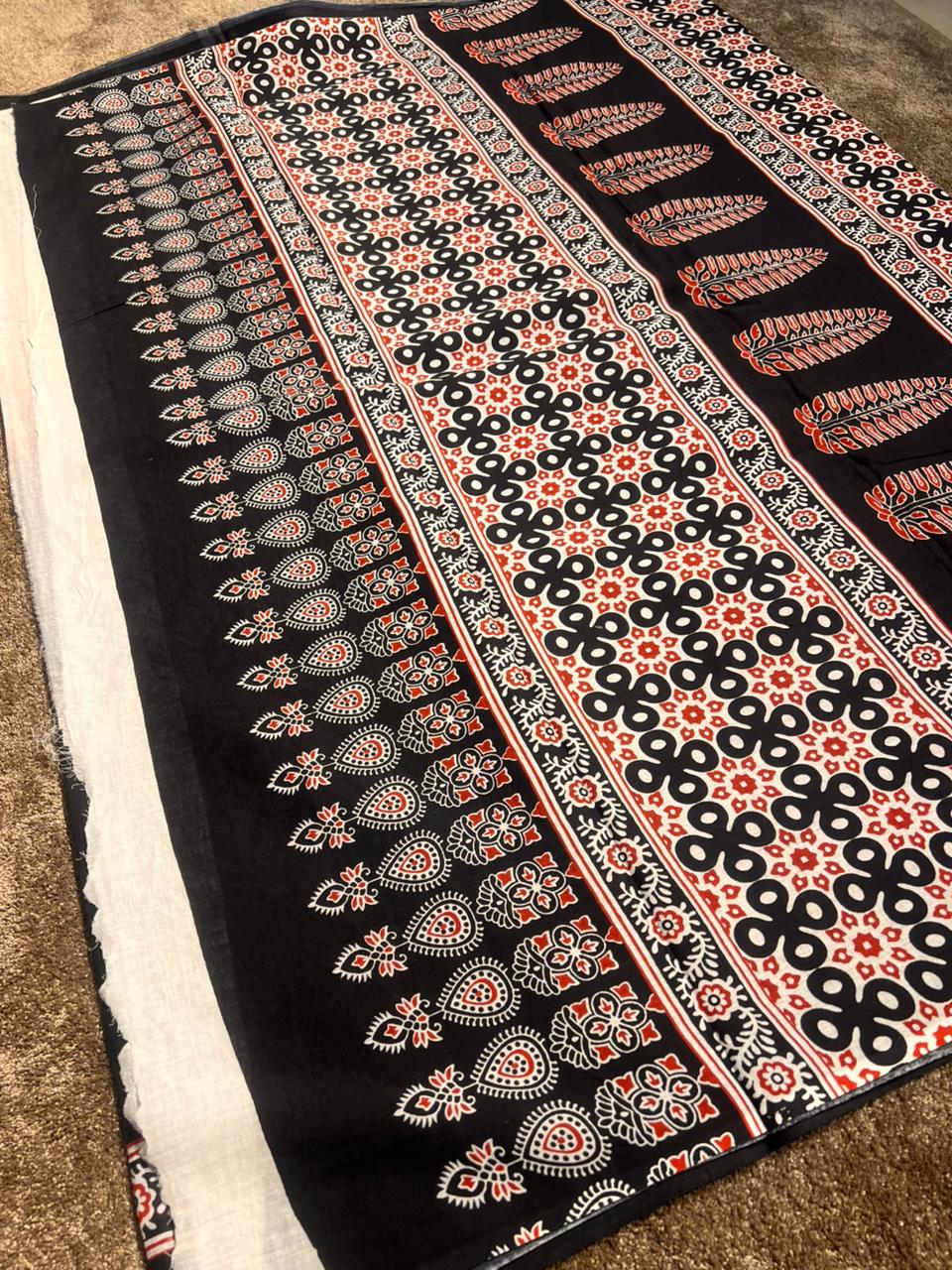 Beautiful Black Cotton Saree