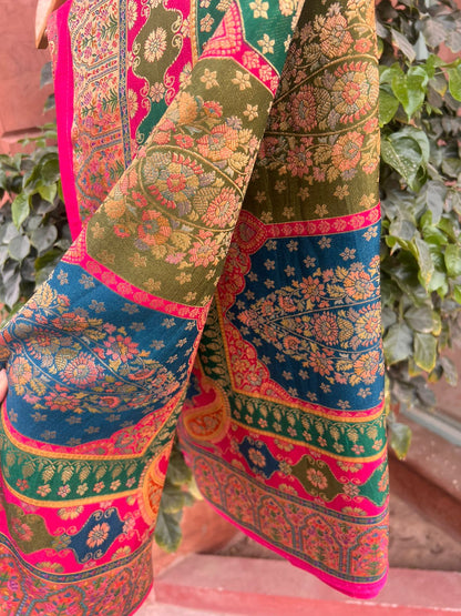 Pink Cosmos Designer Saree