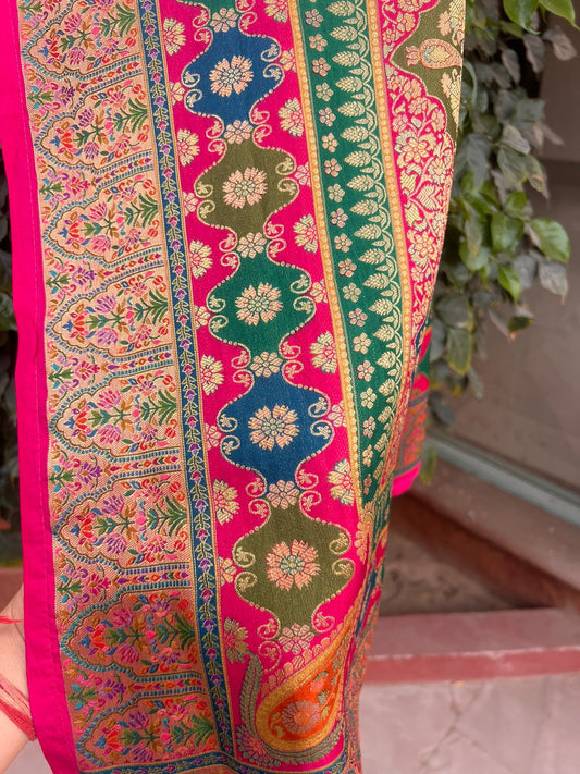 Pink Cosmos Designer Saree