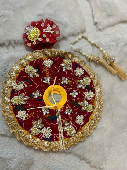 Beautiful Bandhini Thakur Ji Ki Poshak (Size 5)