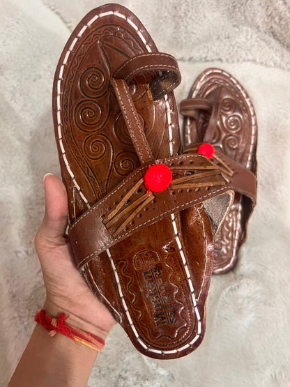 Beautiful Pure Leather Slipers