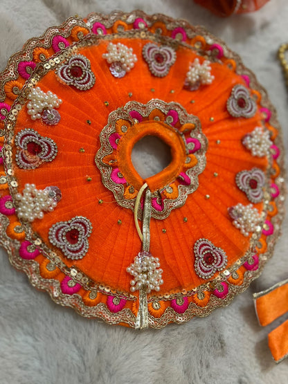 Beautiful Orange Color Thakur Ji ki Poshak