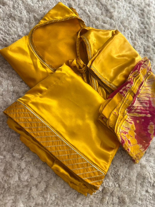 Stitched Designer Poshak with Pure Odhna