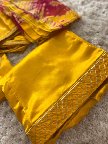 Stitched Designer Poshak with Pure Odhna