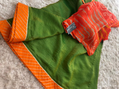 Stitched Designer Poshak with Pure Odhna