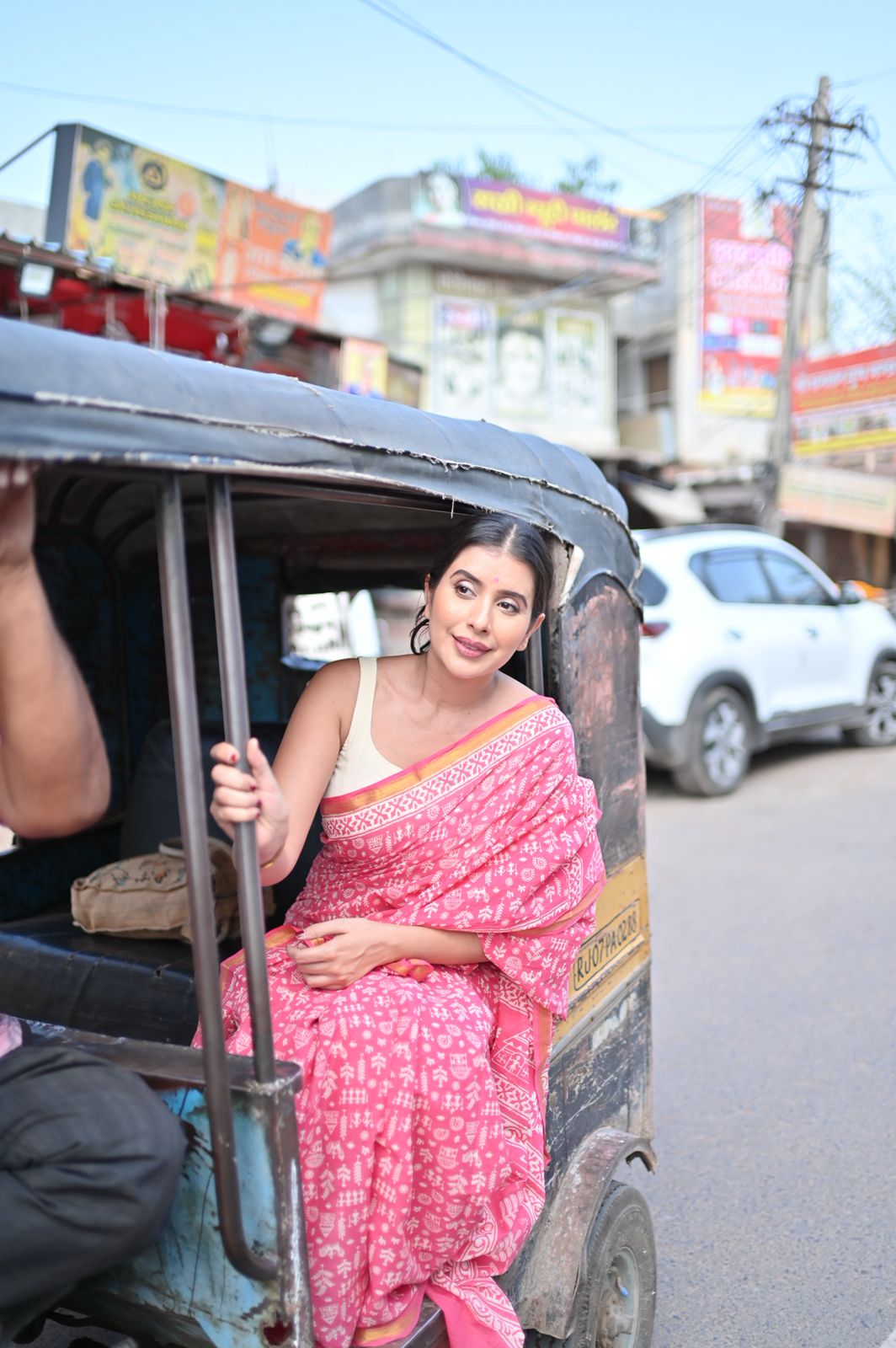 Beautiful Pink Soft Cotton Saree