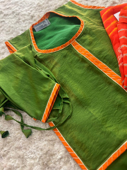 Stitched Designer Poshak with Pure Odhna