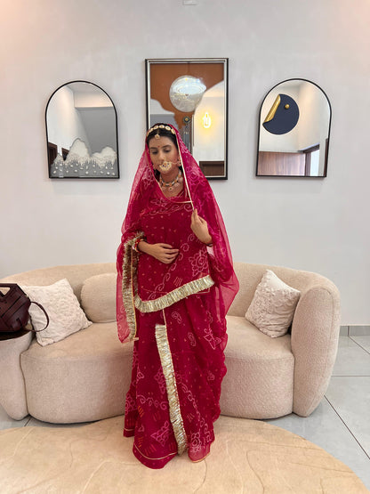 Beautiful Bandhini Traditional Poshak