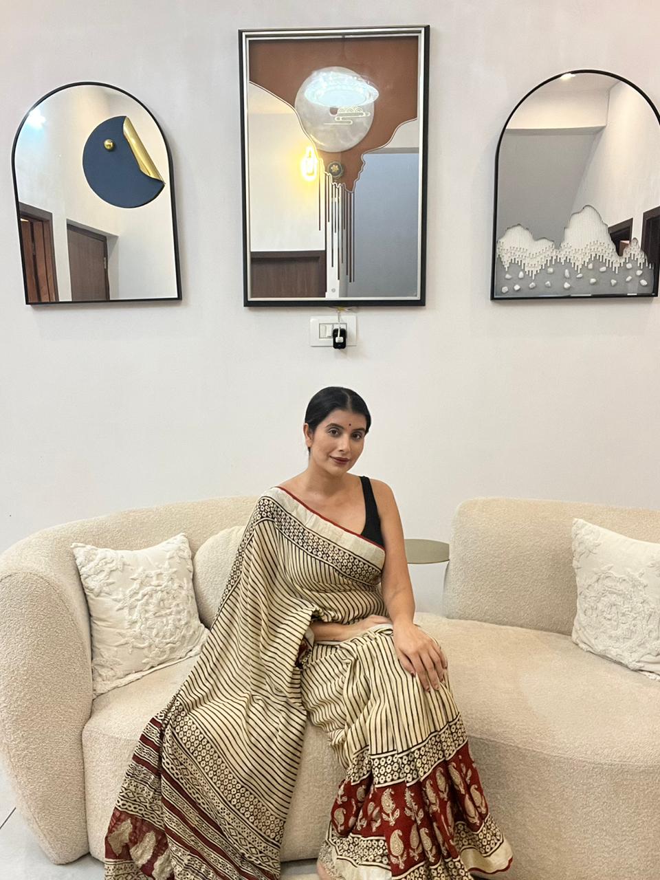 Beautiful Linen Cotton Saree