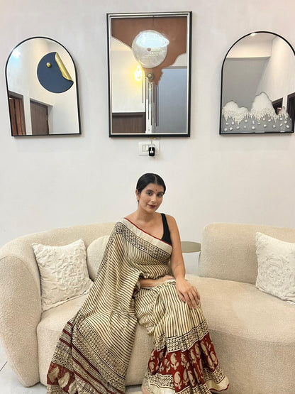 Beautiful Linen Cotton Saree