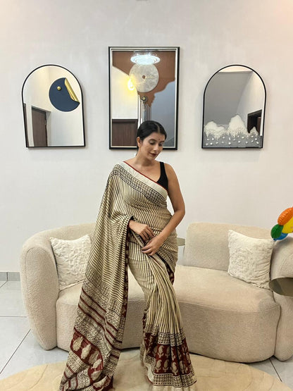 Beautiful Linen Cotton Saree