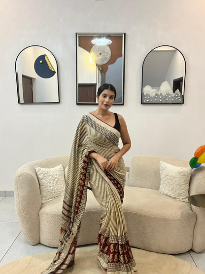 Beautiful Linen Cotton Saree