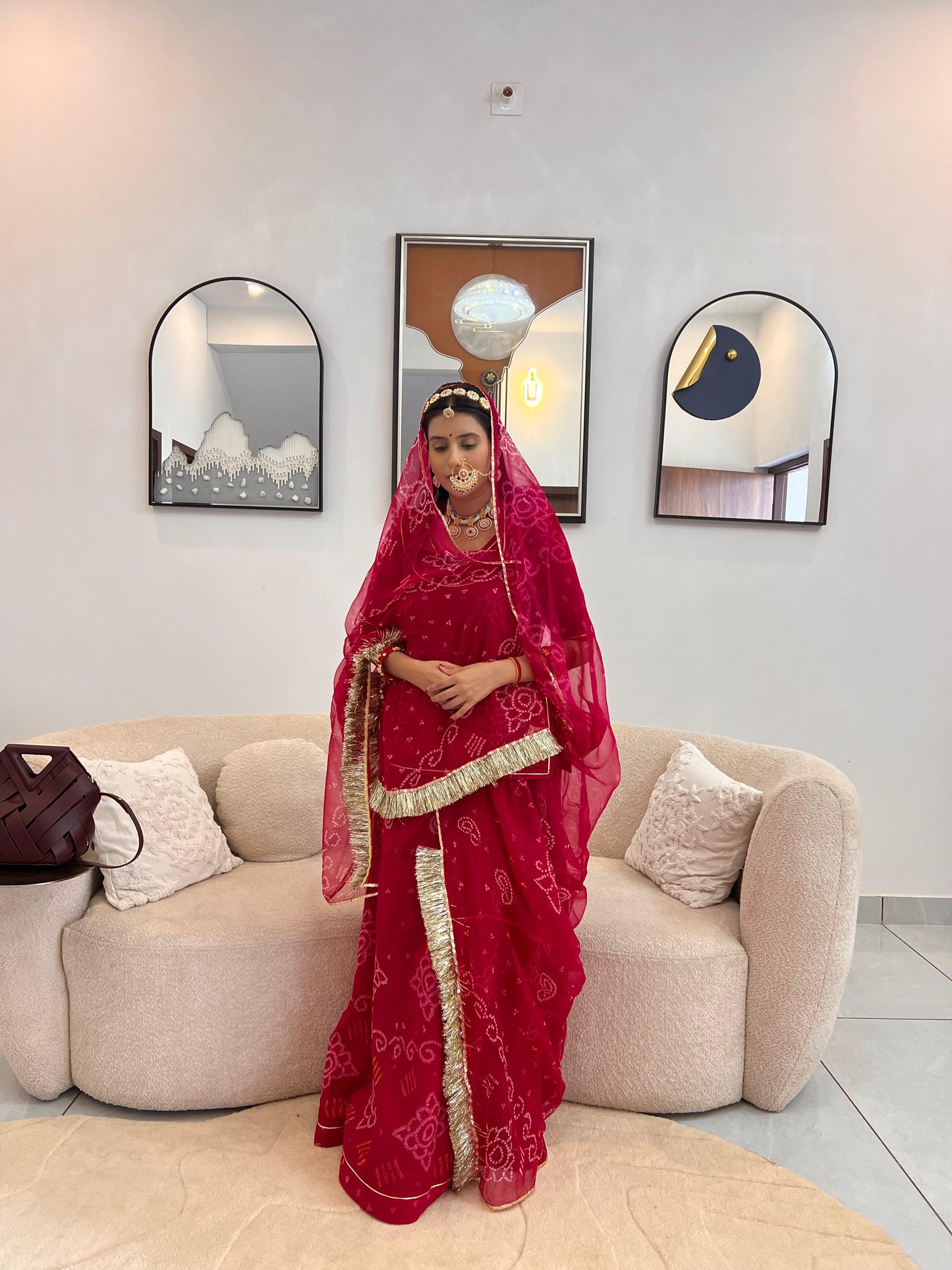 Beautiful Bandhini Traditional Poshak