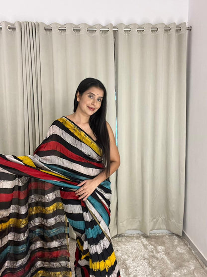 Beautiful Chanderi Silk Pattern Saree