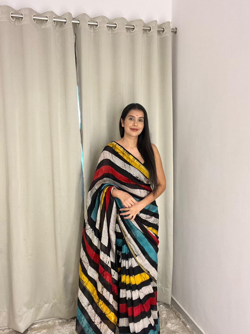 Beautiful Chanderi Silk Pattern Saree