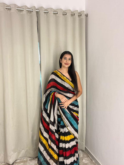 Beautiful Chanderi Silk Pattern Saree