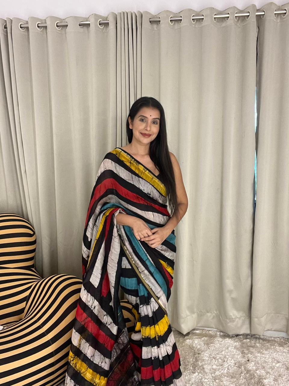 Beautiful Chanderi Silk Pattern Saree