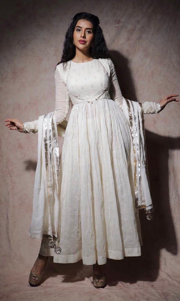Beautiful Malmal Anarkali Suit (Small)