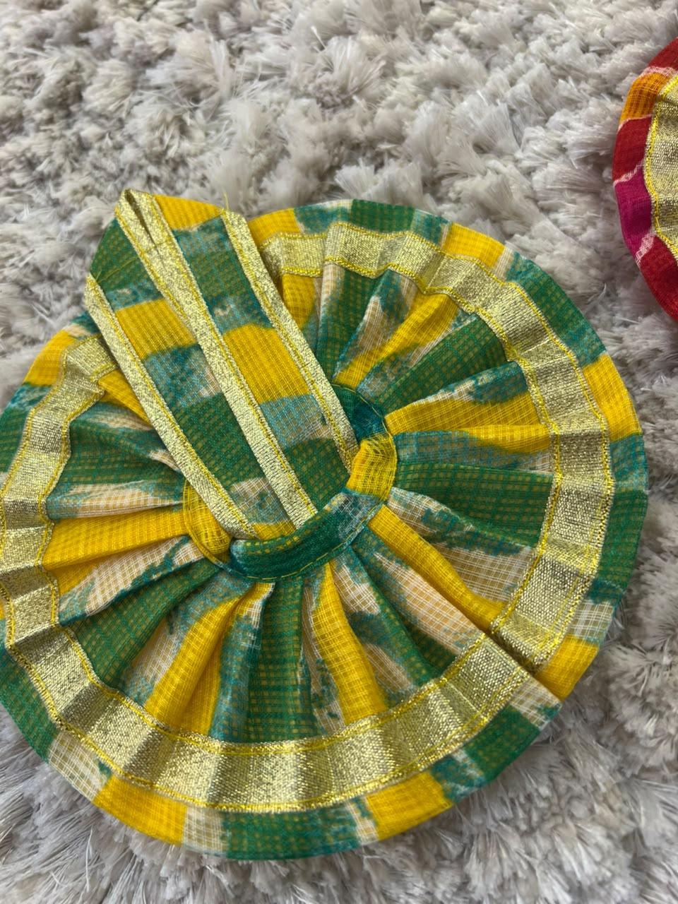 Beautiful 2 Set of Kota Doriya Thakur Ji Poshak (Size 2-3)