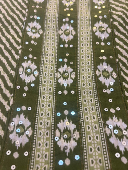 Designer Lahariya Print Suits with Beautiful Malmal Dupatta (Unstitched)