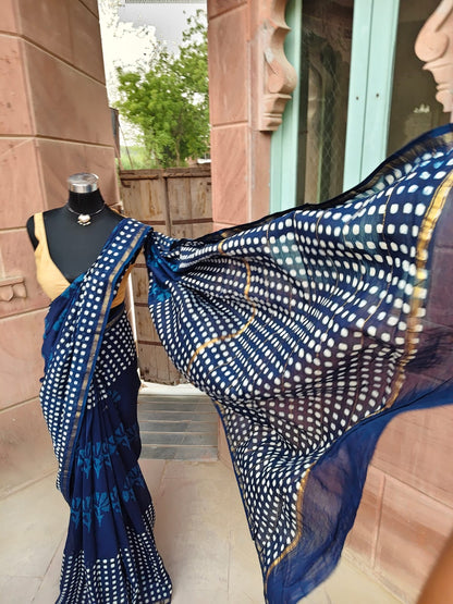 Beautiful Chanderi Silk Saree