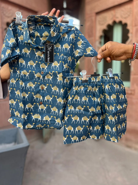 Beautiful Camel Print Cotton Set
