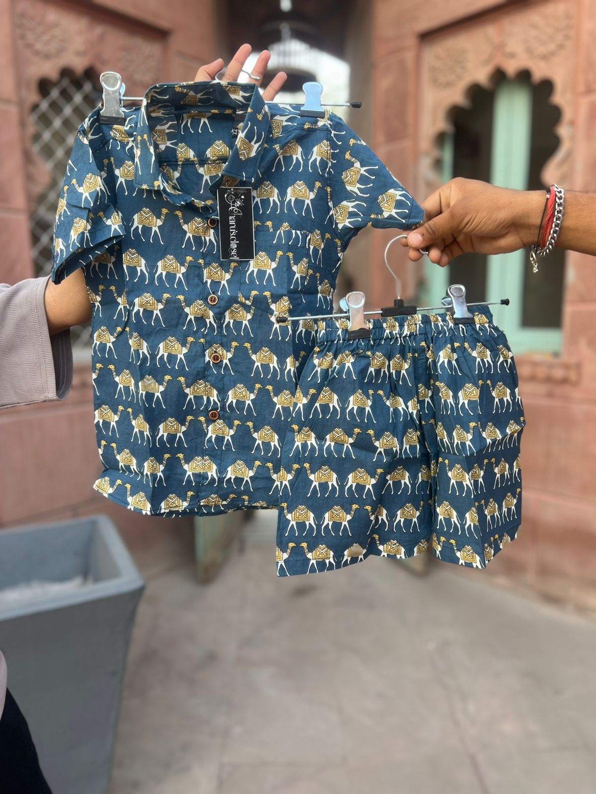 Beautiful Camel Print Cotton Set
