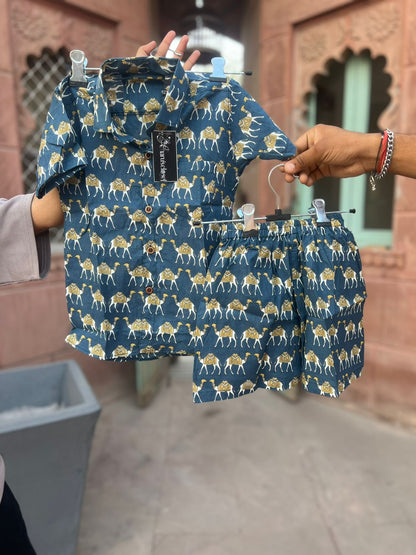 Beautiful Camel Print Cotton Set