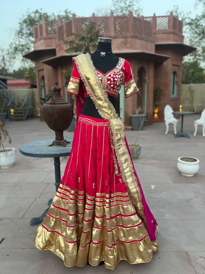 Beautiful Rajwadi Poshak with Angi Blouse (Stitched in Free Size)